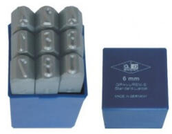 Unior Set poansoane, CIFRE 0-9 de 1-16 mm, pentru modelism/hobby, Unior (Dimensiune: 15mm) (10015000)