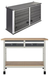 wolfcraft WB 1 Banc de lucru 1130x650x860 mm cu dulap suspendat, Wolfcraft (8061000+6073000)