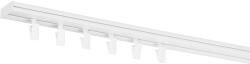 RENA Șină de tavan din PVC albă simplă cu broaște de siguranță : Lățime sine (cm) - 160 (SPCVIBMZABI/160) Suport draperie