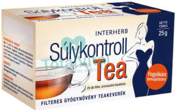 INTERHERB intenzív súlykontroll tea 25 filter 25 g - totalvital