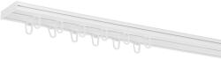 RENA Șină de tavan din PVC albă dublă cu broaște de siguranță : Lățime sine (cm) - 190 (SPCVIIBMZABI/190) Suport draperie