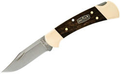 Buck Knives SUA Briceag de vanatoare Buck 112 Ranger Editie Aniversara 50 Ani (0112BRS3FG-B / 0112BRS3-B), otel 420HC, alama si abanos, Lockback (Tip maner: Simplu) (0112BRS3-B)