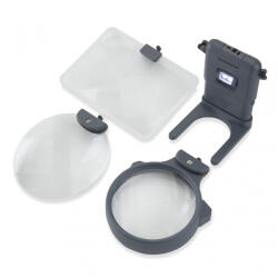 Carson Set de lupe 3 in 1 hands-free cu leduri - Carson (HM-30)
