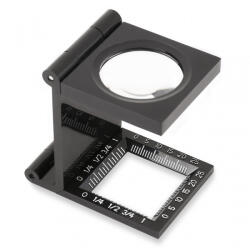 Carson Lupa pliabila LinenTest din plastic 5x30 mm cu masuratori - Carson (LT-30)