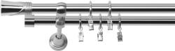 RENA GALERIE METAL CROM LUCIOS DUBLĂ 19 MM DUNCAN : Lățime galerii (cm) - 360 (REN-KAR-EST-DUN-PDW-360) Suport draperie