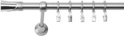 RENA GALERIE METAL CROM MAT SIMPLĂ 19 MM DUNCAN : Lățime galerii (cm) - 300 (REN-KAR-CHT-DUN-POJ-300) Suport draperie