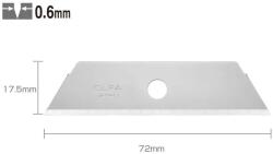 OLFA SKB-2/5B Set 5 lame trapezoidale, Olfa (SKB-2/5B)