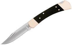 Buck Knives SUA Briceag de vanatoare Buck 110 Folding Hunter (0110BRSFG-B / 0110BRS-B), otel 420HC, alama si abanos, Lockback (Tip maner: Simplu) (0110BRS-B)