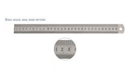 KLASS Rigla rigida din INOX, 30 mm, KLASS - 300 / 500 / 1000 / 2000 mm (Dimensiune: 300 x 30 x 1 mm) (214.183)