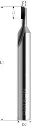 Datron Freza diamantata cu 1 canelura, Datron 00781203, 3.0x5x6.0mm (00781203)