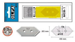 OLFA MCB-1 Set 5 lame cutter passepartout, Olfa (MCB-1)