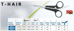 KRETZER 76861 Foarfeca pentru frizerie coafura T-Hair Kretzer (Dimensiune: 15cm) (768615)