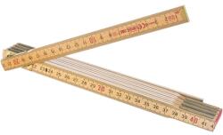 STANLEY 0-35-455, metru de tamplarie din lemn 2m, finisaj lemn natur lacuit, gradare in negru, marcaj CE, 2m x 15mm, blister (0-35-455)