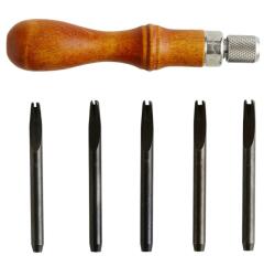 Tandy Leather Set tesire margini piele naturala 5 in 1, Tandy Leather (8076-50)