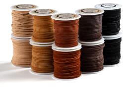 Tandy Leather Sireturi din piele model EcoSoft Suede, 3mm / 15.2m Tandy Leather USA (Culoare: Maro deschis) (5081-04)