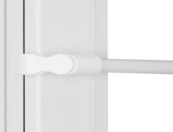 RENA Bară Vitraj Extensibilă Pcv Argintie 45-75 Cm (mkpcv4575bi)