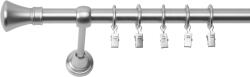 RENA GALERIE METAL CROM MAT SIMPLĂ 19 MM MONAKO : Lățime galerii (cm) - 120 (REN-KAR-CHT-MON-POJ-120) Suport draperie