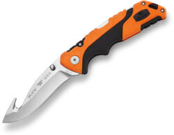 Buck Knives SUA Briceag de vanatoare Buck Pursuit Pro Large 0660ORG-B cu carlig, otel S35VN, maner Versaflex portocaliu, Lockback (0660ORG-B)