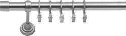 RENA GALERIE METAL CROM MAT SIMPLĂ 25 MM LUNA : Lățime galerii (cm) - 340 (REN-K25-CHT-LUN-POJ-340) Suport draperie