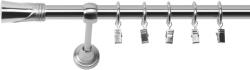 RENA GALERIE METAL CROM LUCIOS SIMPLĂ 19 MM DUNCAN : Lățime galerii (cm) - 240 (REN-KAR-EST-DUN-POJ-240) Suport draperie