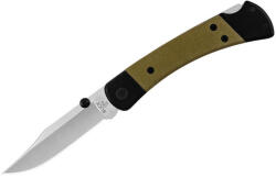 Buck Knives SUA Briceag de vanatoare Buck 110 Folding Hunter Sport 0110GRS5-B, otel S30V, maner Micarta verde si cadru aluminiu, Lockback (0110GRS5-B)