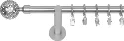 RENA GALERIE METAL CROM MAT SIMPLĂ 19 MM MOON : Lățime galerii (cm) - 340 (REN-NOW-CHT-KAZ-POJ-340) Suport draperie