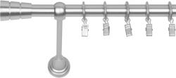 RENA GALERIE METAL CROM MAT SIMPLĂ 19 MM CILINDRU : Lățime galerii (cm) - 160 (REN-KAR-EST-WAL-POJ-160) Suport draperie
