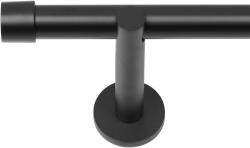 RENA Galerie simplă metalică LOFT fi 25 negru mat : Lățime galerii (cm) - 120 (REN-K25-LOF-CMT-POJ-120)