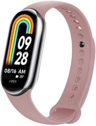 Fixed Rögzített - Szilikon szíj - Xiaomi Mi Band 8 / 8 NFC / 9 / 9 NFC - Rózsaszín