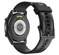 gigapack Pótszíj (univerzális, 22 mm, szilikon, állítható, karbon minta) FEKETE [Honor Watch GS 3]