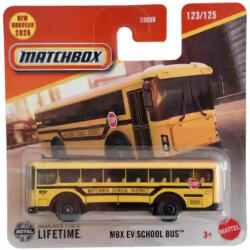 Mattel Matchbox MBX EV School Bus (Amerikai iskolabusz) kisautó (JBR31) - morzsajatekbolt