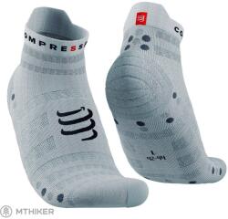 Compressport Pro Racing V4.0 Ultralight Run Low zokni, white/alloy (EU (39-41))