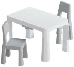 Pepita Dodo Детска маса + 2 бр. столове - сиво-бяло (8817-white-grey)