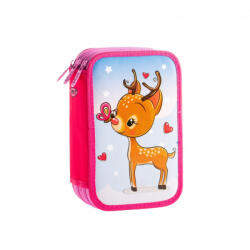 DACO Penar echipat cu 3 fermoare Daco PE3025E, Motiv baby deer (PE3025E) Penar