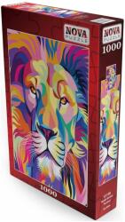 Nova Puzzle Puzzle Nova puzzle din 1000 de piese - Un leu colorat (NOVA41138) Puzzle