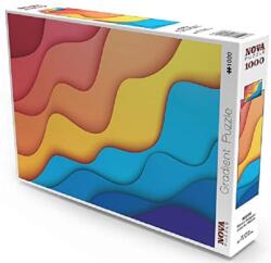 Nova Puzzle Puzzle Nova puzzle din 1000 de piese - Valuri de culoare (NOVA40504) Puzzle