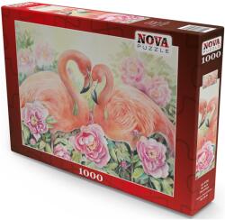Nova Puzzle Puzzle Nova puzzle din 1000 de piese - Doi flamingo îndrăgostiți (NOVA41104) Puzzle