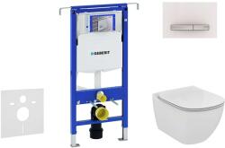 Geberit Duofix - Modul fali WC-hez nyomógombos Sigma50, alpesi fehér + Ideal Standard Tesi - WC és ülőke 111.355. 00.5 NF8 (111.355.00.5 NF8)