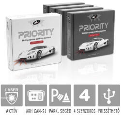 Antilaser AL PRIORITY HW6-4: Aktív lézeres traffipaxvédelmi termék 4db szenzorral (AL-PRIORITY-SET4-HW6)