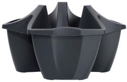 Prosperplast Ghiveci CROWN antracit 48cm