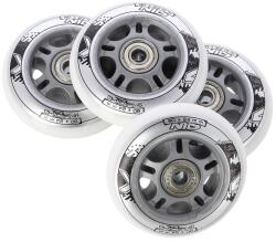 Nils Extreme készlet - PU kerekek 80x24 (4 db) fehér + ABEC 7 csapágyak (8 db) (16-32-011)