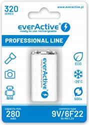 everActive Akkumulátor 6F22 Ni-MH everActive 9V 320mAh Professional Line (1 db) (EVHRL22-320)