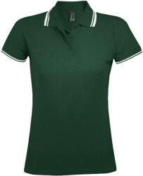 SOL'S Női Pasadena póló pólóing M fehér|zöld