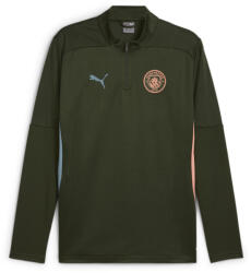 PUMA Manchester City Quarter-Zip edzőtop férfi PUMA Myrtle Bold Blue Green L kék|zöld