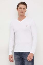GUESS hosszú ujjú fehér, férfi, sima, M2YI08 J1314 - fehér XXL