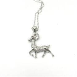  Nyaklánc bak medállal strasszos 24mm ezüst 1db