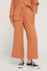 Billabong pamut nadrág Follow Me narancssárga, magas derekú széles, ABJNP00420 - narancssárga S