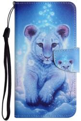  ART Husă portofel pentru Xiaomi Redmi Note 14 Pro 5G LEOPARD DE ZĂpadă