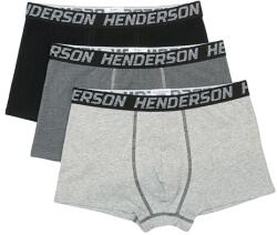Henderson Onset 3 pack férfi boxeralsó, fekete-szürke, XL