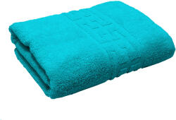 Ralex Pucioasa Prosop baie de corp 70x140 cm Bumbac 100% Greek Border 500 grame/mp, Turcoaz Prosop